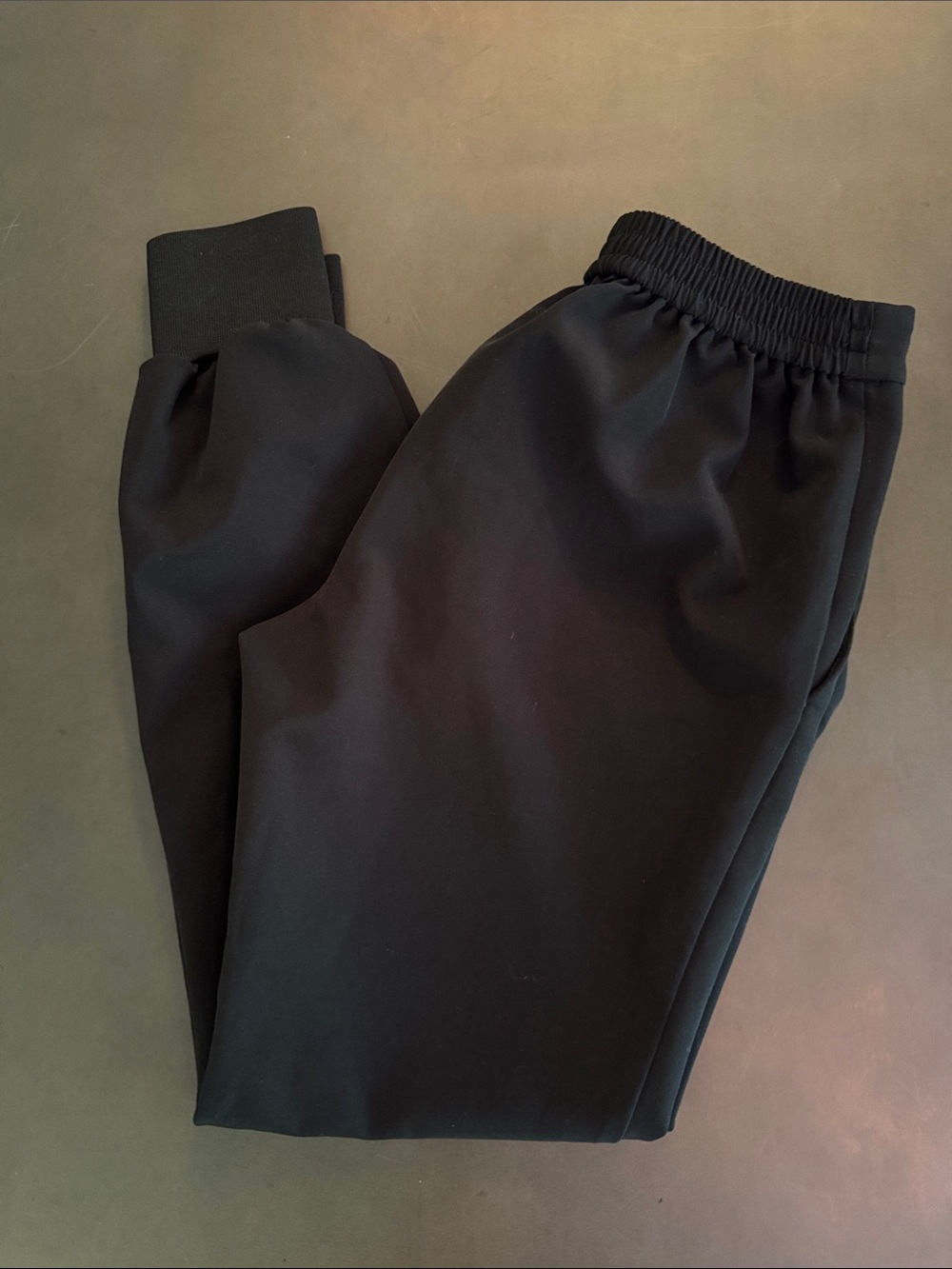 Express Black Elastic Waist Jogger Pants